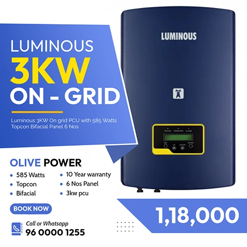 Solar On Grid Dealer In chennai